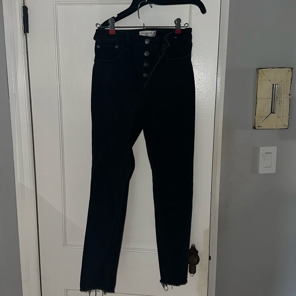 Abercrombie and Fitch The Skinny High Rise Black jeans